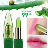 Aloe Vera Gel Color Changing Lipstick Gloss Moisturizer Anti-drying Desalination Fine-grain Lip Blam Care My Store
