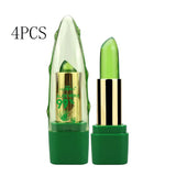 Aloe Vera Gel Color Changing Lipstick Gloss Moisturizer Anti-drying Desalination Fine-grain Lip Blam Care My Store