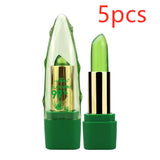 Aloe Vera Gel Color Changing Lipstick Gloss Moisturizer Anti-drying Desalination Fine-grain Lip Blam Care My Store
