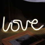 Led Neon Sign Light SMD2835 Indoor Night light Love Pink Blue Green Red Model Holiday Xmas Party Wedding Decorations Table Lamps My Store