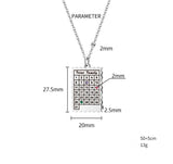 Female DIY Engraving Basic Versatile Calendar Necklace My Store