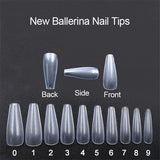 500 tablets of transparent natural color ballet fake nails My Store