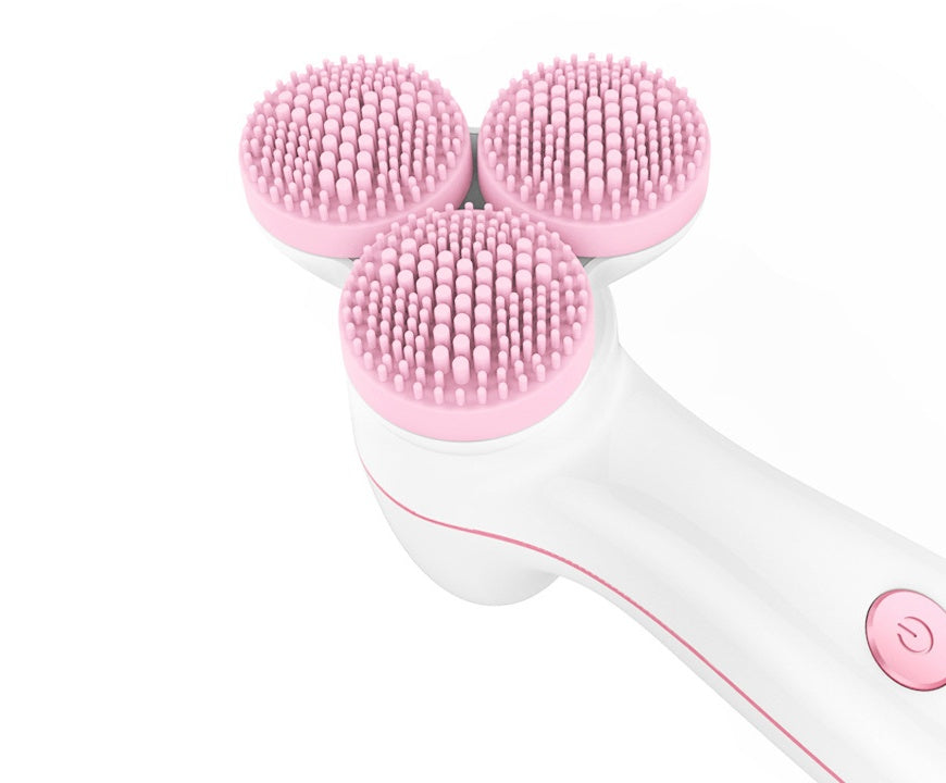 Three round 3D silicone cleansing instrument null