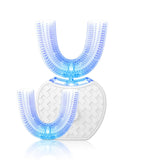 360 Degrees Intelligent Automatic Electric Toothbrush Waterproof U Type Tooth Brush Whitening Blue Light USB Charging My Store