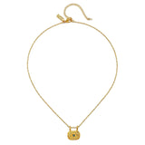 INS Zircon Eye Necklace Sliding Pendant Copper Plated Gold 18K Color Retention My Store