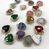 Natural Stone Faceted Malachite 15 X18mm Heart-shaped Tigereye Pendant My Store