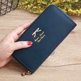 Women's Solid Color Bow Two-layer Wallet My Store