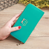 Women's Solid Color Bow Two-layer Wallet My Store