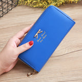 Women's Solid Color Bow Two-layer Wallet My Store
