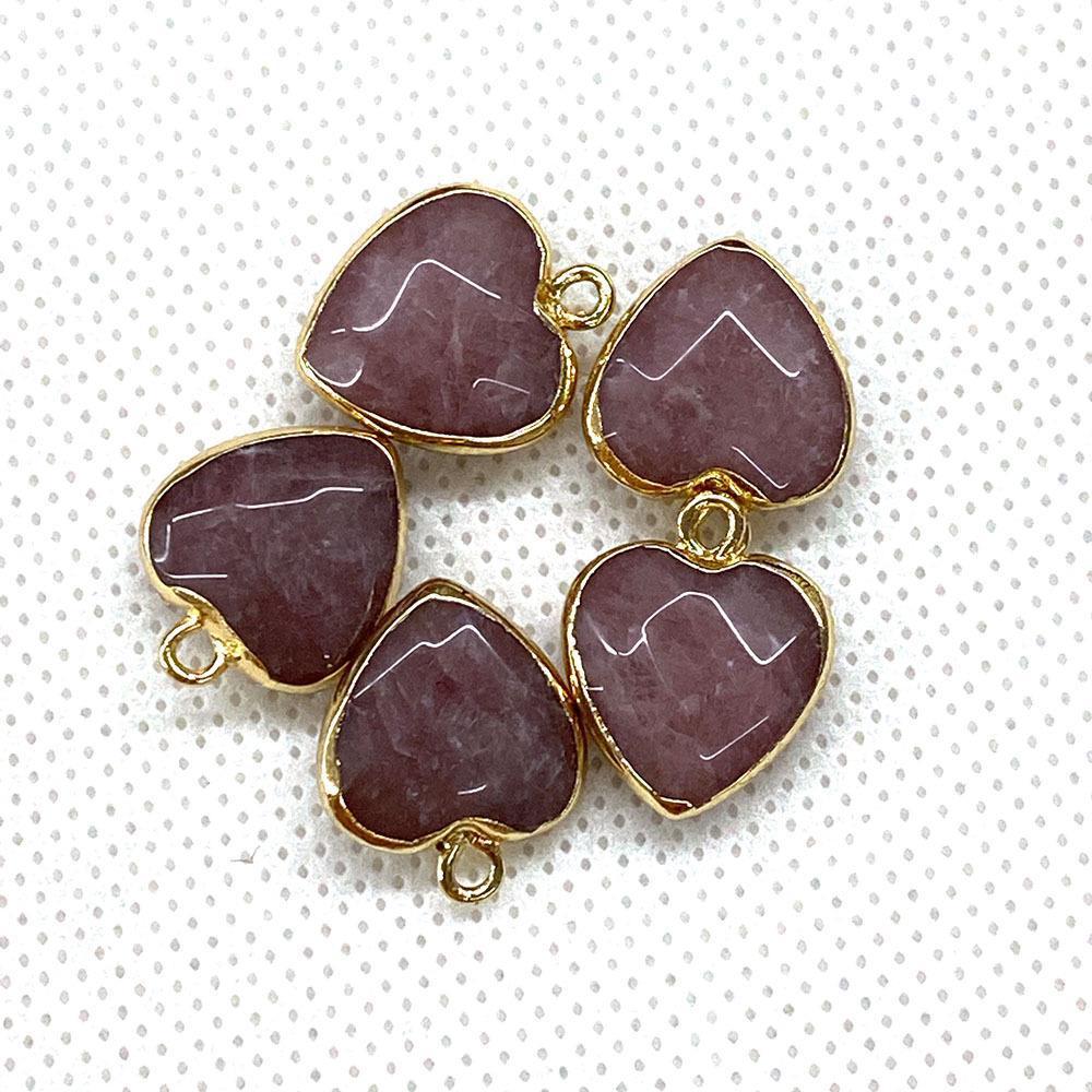 Natural Stone Faceted Malachite 15 X18mm Heart-shaped Tigereye Pendant My Store