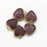 Natural Stone Faceted Malachite 15 X18mm Heart-shaped Tigereye Pendant My Store