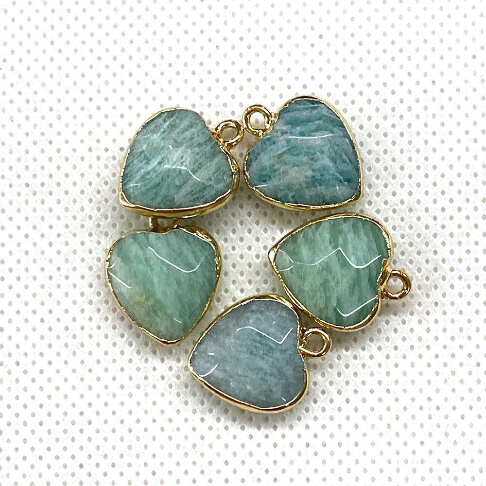 Natural Stone Faceted Malachite 15 X18mm Heart-shaped Tigereye Pendant My Store