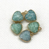 Natural Stone Faceted Malachite 15 X18mm Heart-shaped Tigereye Pendant My Store