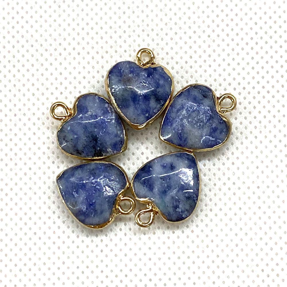 Natural Stone Faceted Malachite 15 X18mm Heart-shaped Tigereye Pendant My Store