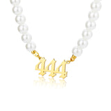 Affordable Luxury Stainless Steel Digital Pendant Necklace Simple My Store