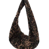 Fashion Pleated Leopard Print Crossbody Bag My Store