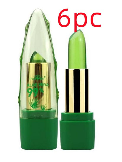 Aloe Vera Gel Color Changing Lipstick Gloss Moisturizer Anti-drying Desalination Fine-grain Lip Blam Care My Store