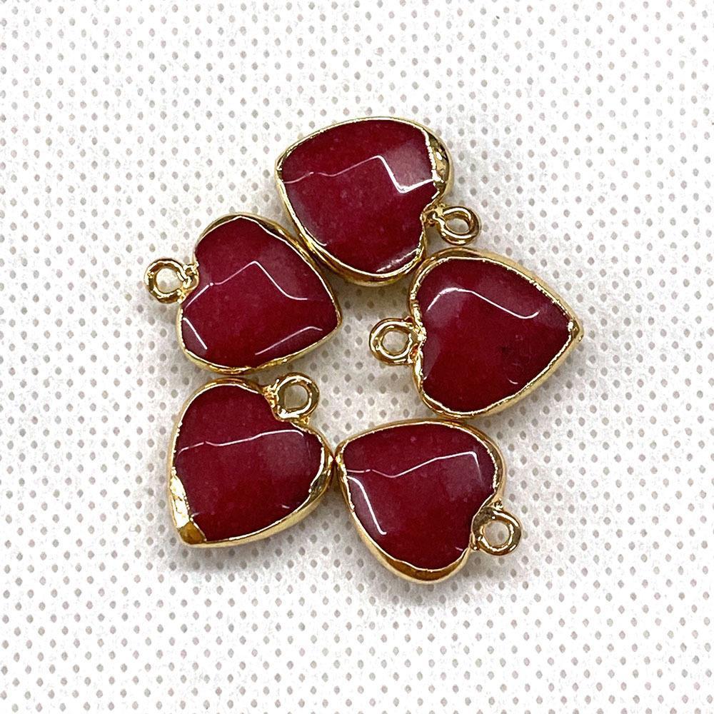 Natural Stone Faceted Malachite 15 X18mm Heart-shaped Tigereye Pendant My Store