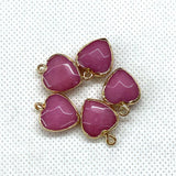 Natural Stone Faceted Malachite 15 X18mm Heart-shaped Tigereye Pendant My Store