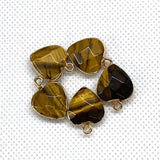 Natural Stone Faceted Malachite 15 X18mm Heart-shaped Tigereye Pendant My Store