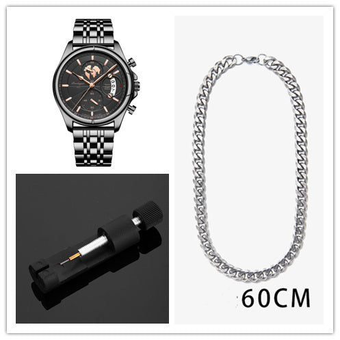 Multifunctional Luminous Men's Waterproof Quartz Watch My Store