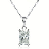 Women's Square Diamond Necklace Creative Pendant My Store