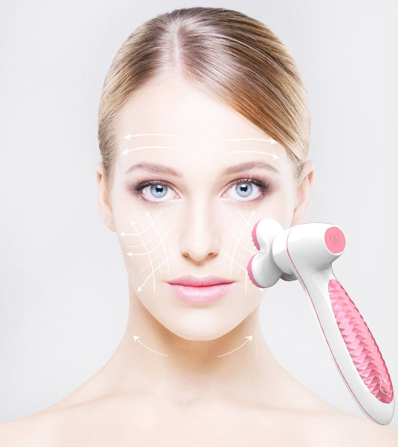 Three round 3D silicone cleansing instrument null