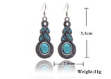 Turquoise necklace earrings My Store
