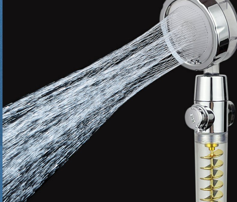Internet Celebrity Small Waist Supercharged Shower Head Twin-turbo Pressurized Propeller Multifunctional Fan Shower Shower Head My Store