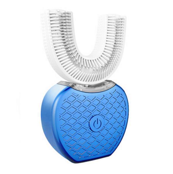 360 Degrees Intelligent Automatic Electric  Toothbrush Waterproof U Type Tooth Brush Whitening Blue Light USB Charging My Store