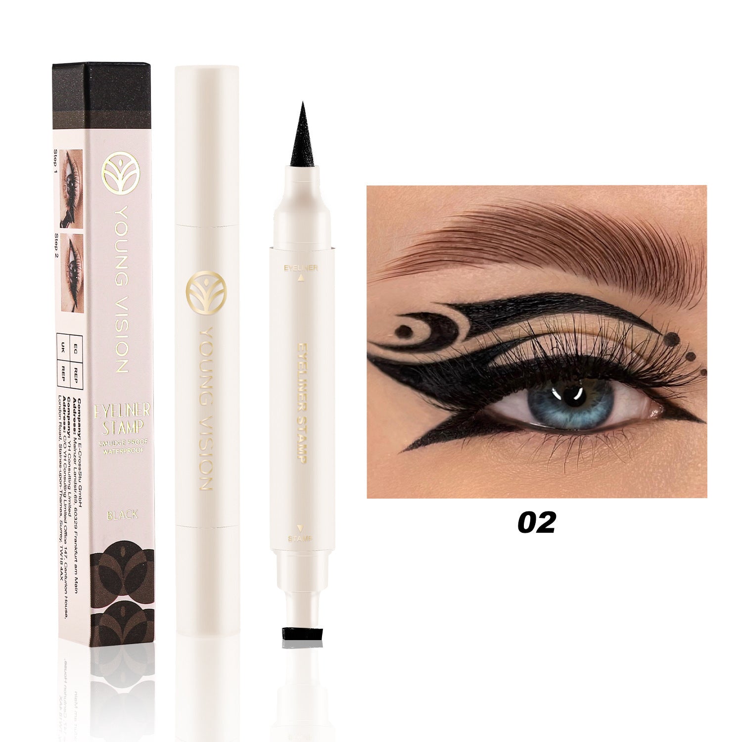 Black And White Seal Eyeliner Not Easy To Smudge My Store