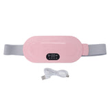 Menstrual Heating Pad USB Charging Electric Cordless Adjusted Portable Belt Heat Pad for Cramp Pink My Store