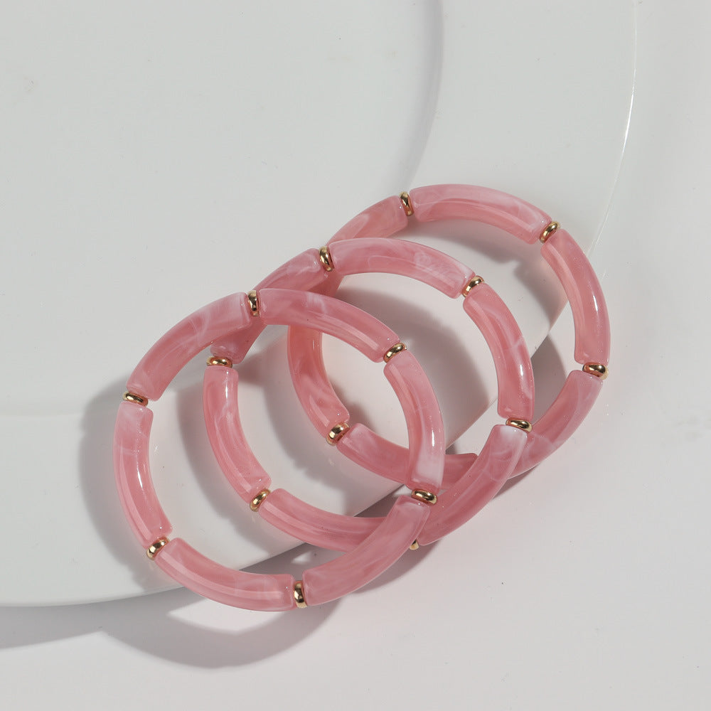 European And American Popular Acrylic Elbow Bracelets Ladies My Store