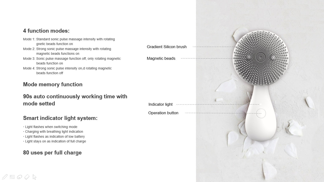 Magnetic Beads Silicone Cleansing Instrument My Store