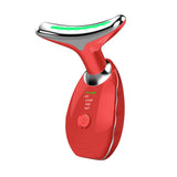 Neck Face Beauty Device Colorful LED Photon Therapy Skin Tighten Reduce Double Chin Anti Wrinkle Remove Lifting Massager My Store