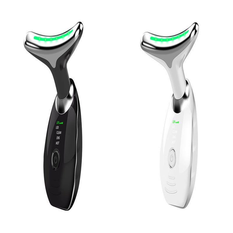 Neck Face Beauty Device Colorful LED Photon Therapy Skin Tighten Reduce Double Chin Anti Wrinkle Remove Lifting Massager My Store