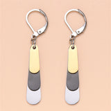 Stainless Steel Three-color Drop Earrings Women's Fashion My Store