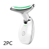 Neck Face Beauty Device Colorful LED Photon Therapy Skin Tighten Reduce Double Chin Anti Wrinkle Remove Lifting Massager My Store