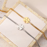 Creative Personality Retro Love Clover Titanium Steel Bracelet My Store