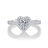 Women's Fashion Personalized Heart-shaped Moissanite Ring My Store