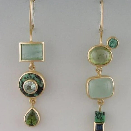 Fashion Personality Art Retro Asymmetric Earrings My Store
