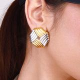 Vanessa Criss Cut Gold Earrings My Store