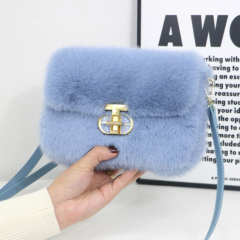 Female Autumnwinter Bag Plush Crossbody Bag My Store