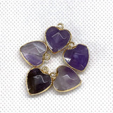 Natural Stone Faceted Malachite 15 X18mm Heart-shaped Tigereye Pendant My Store