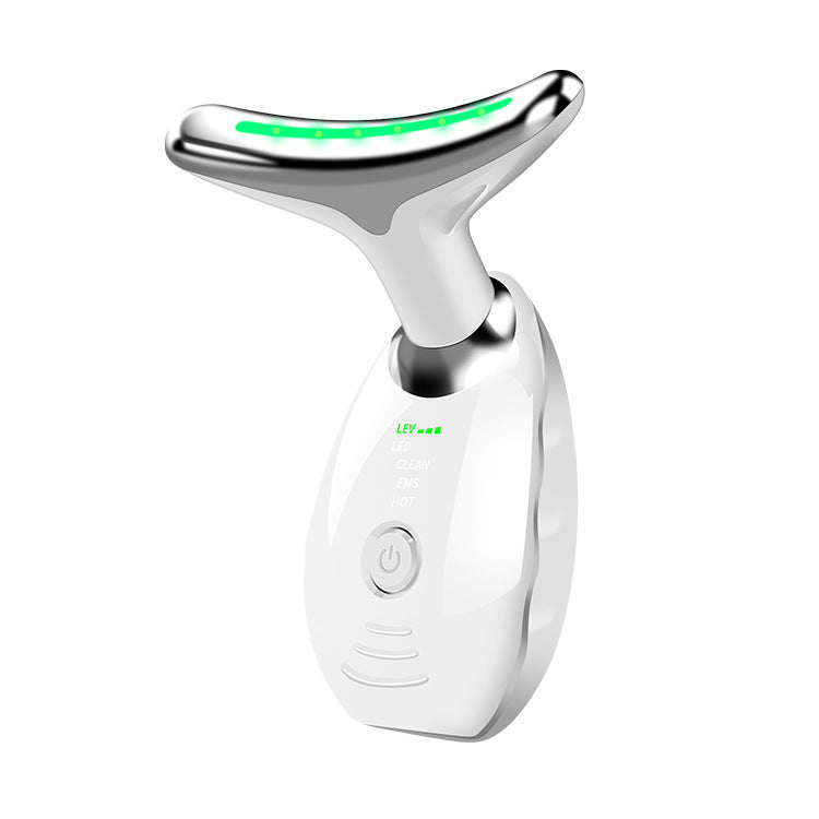 Neck Face Beauty Device Colorful LED Photon Therapy Skin Tighten Reduce Double Chin Anti Wrinkle Remove Lifting Massager My Store