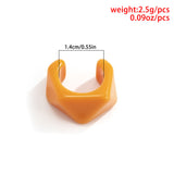 Geometric Candy Color Acrylic Simple Bracelet Ring My Store