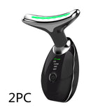 Neck Face Beauty Device Colorful LED Photon Therapy Skin Tighten Reduce Double Chin Anti Wrinkle Remove Lifting Massager My Store
