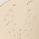 Fashion Pearl Tassel Necklace Twin My Store