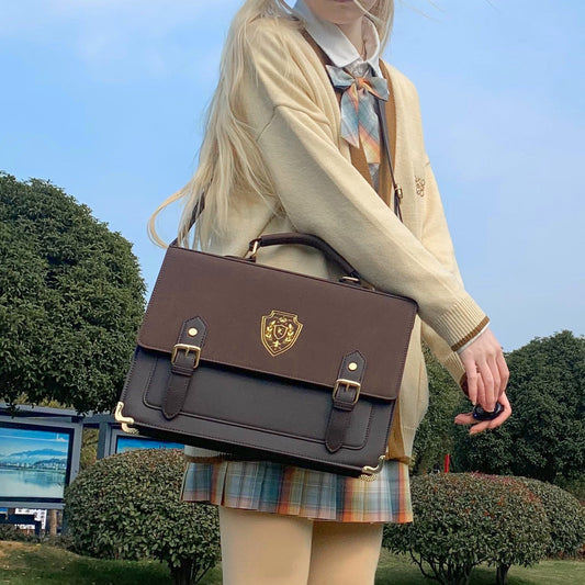 Uniform College Style One-shoulder Crossbody Portable Uniform Bag My Store