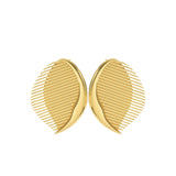 Fashion Women's Earrings Niche Fan-shaped Leaves My Store